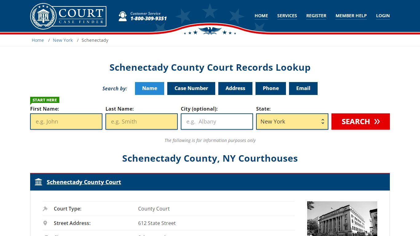 Schenectady County Court Records | NY Case Lookup